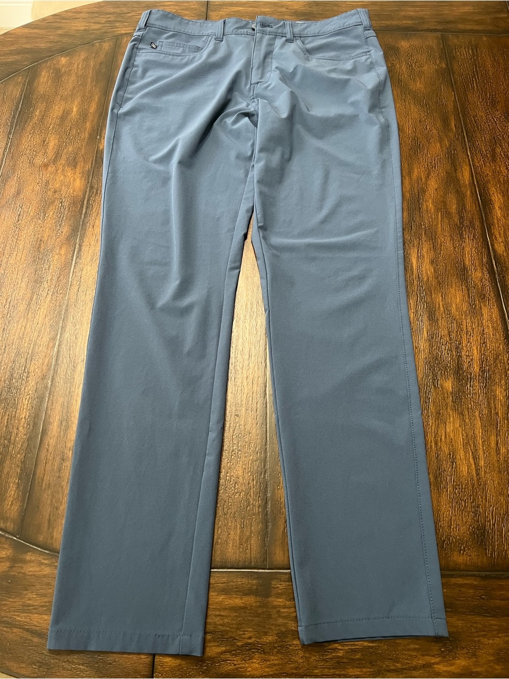Mizzen+Main Helmsman 5 Pocket Pant Performance Slim Fit Ocean Blue Men’s 33W